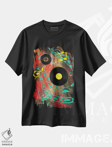 تیشرت طرح دار وینتیج، هنر فاخر معاصر اثر آکینتایو آکینتوبی | فروشگاه ایماژ