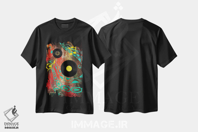 تیشرت طرح دار وینتیج، هنر فاخر معاصر اثر آکینتایو آکینتوبی | فروشگاه ایماژ