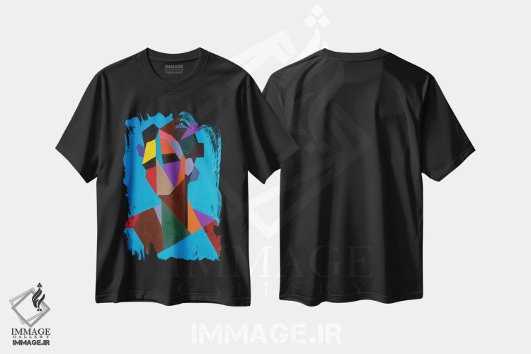 تیشرت طرح دار مراحل، هنر آمریکایی آفریقایی تبار اثر آکینتایو آکینتوبی | فروشگاه ایماژ