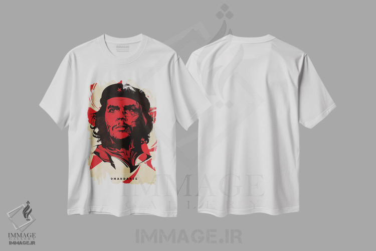 تیشرت طرح دار چه، هنر دیجیتال اثر نیکیتا آباکوموف | immage.ir