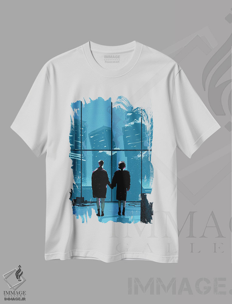تیشرت طرح دار ذهنم کجاست، هنر دیجیتال اثر نیکیتا آباکوموف | immage.ir