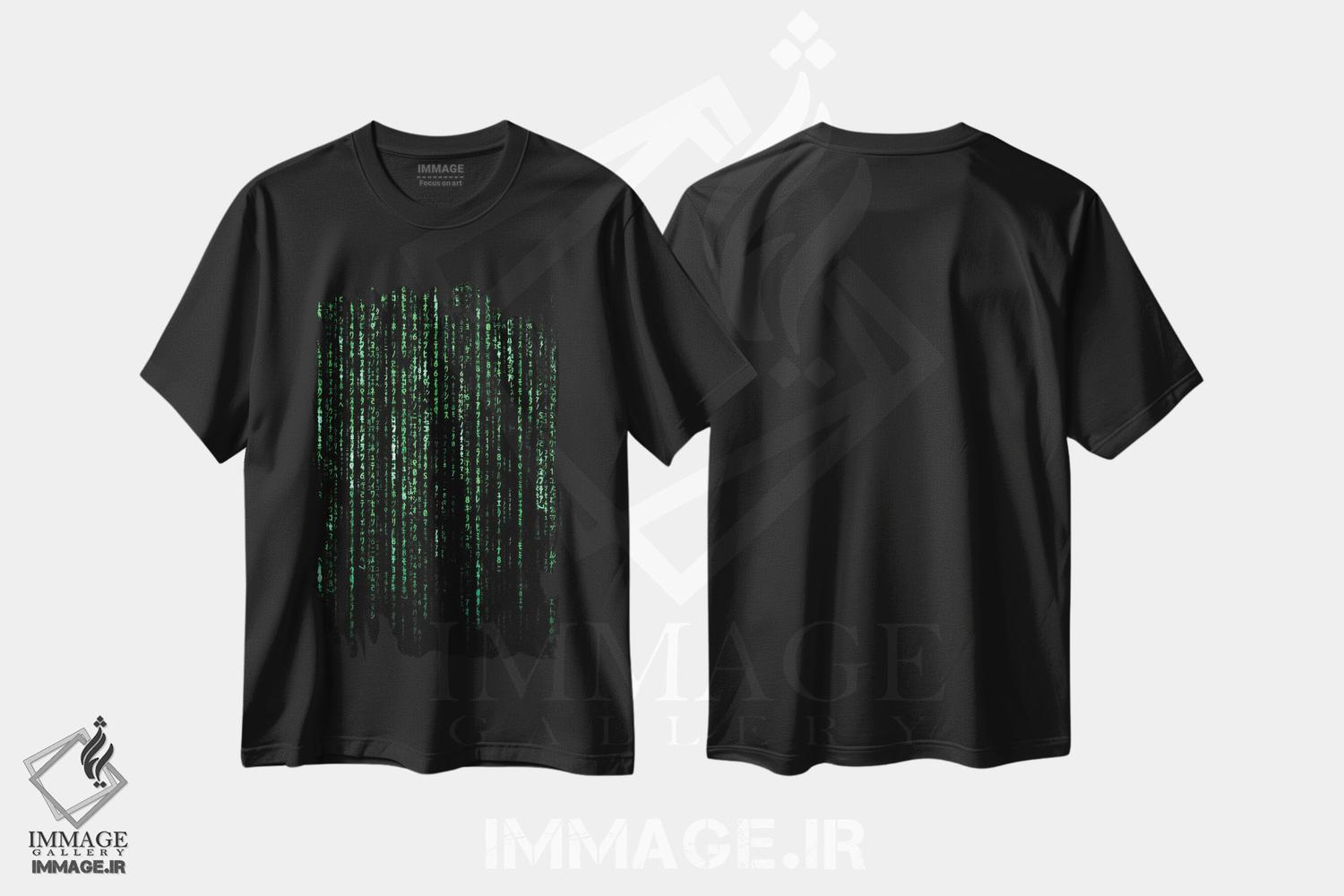 تیشرت طرح دار کد ماتریکس، دکوراسیون جایگزین اثر نیکیتا آباکوموف | فروشگاه ایماژ