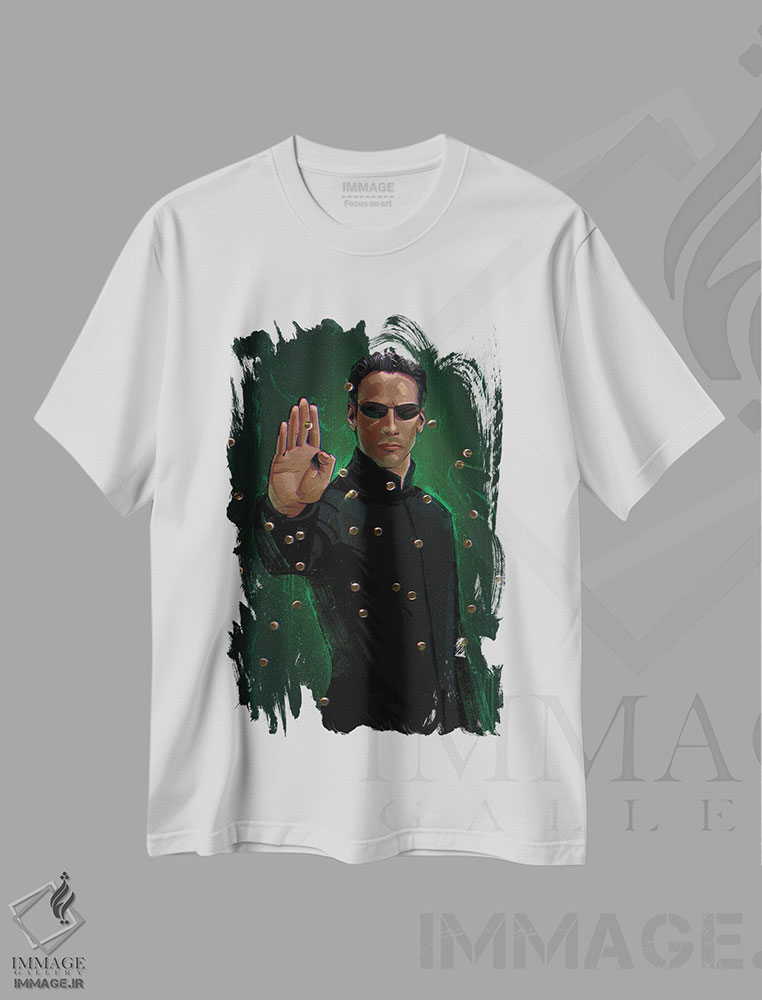 تیشرت طرح دار نئو، هنر دیجیتال اثر نیکیتا آباکوموف | immage.ir