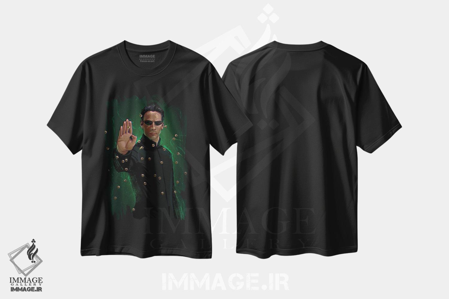 تیشرت طرح دار نئو، هنر دیجیتال اثر نیکیتا آباکوموف | فروشگاه ایماژ
