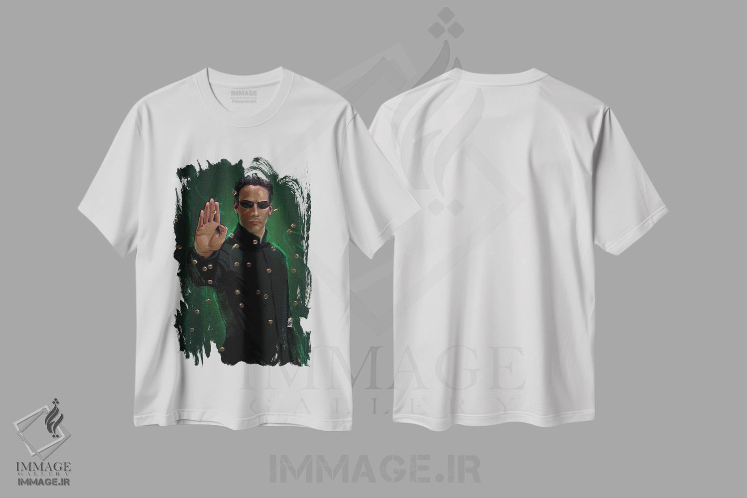 تیشرت طرح دار نئو، هنر دیجیتال اثر نیکیتا آباکوموف | immage.ir