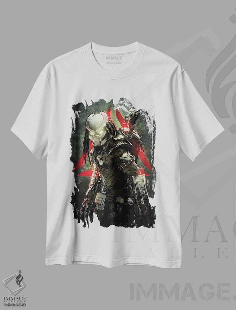 تیشرت طرح دار غارتگر ۱، هنر دیجیتال اثر نیکیتا آباکوموف | immage.ir