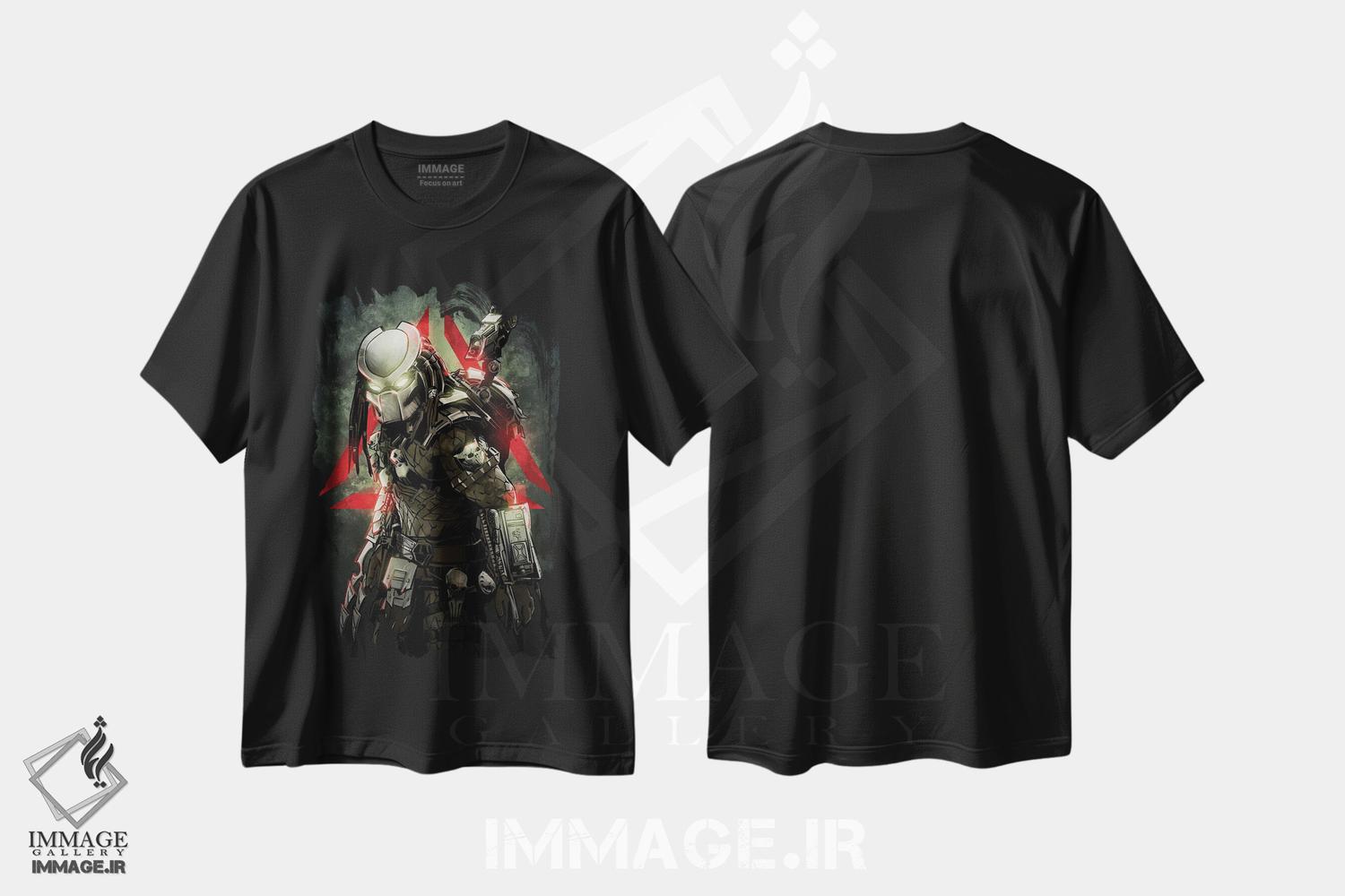 تیشرت طرح دار غارتگر ۱، هنر دیجیتال اثر نیکیتا آباکوموف | فروشگاه ایماژ