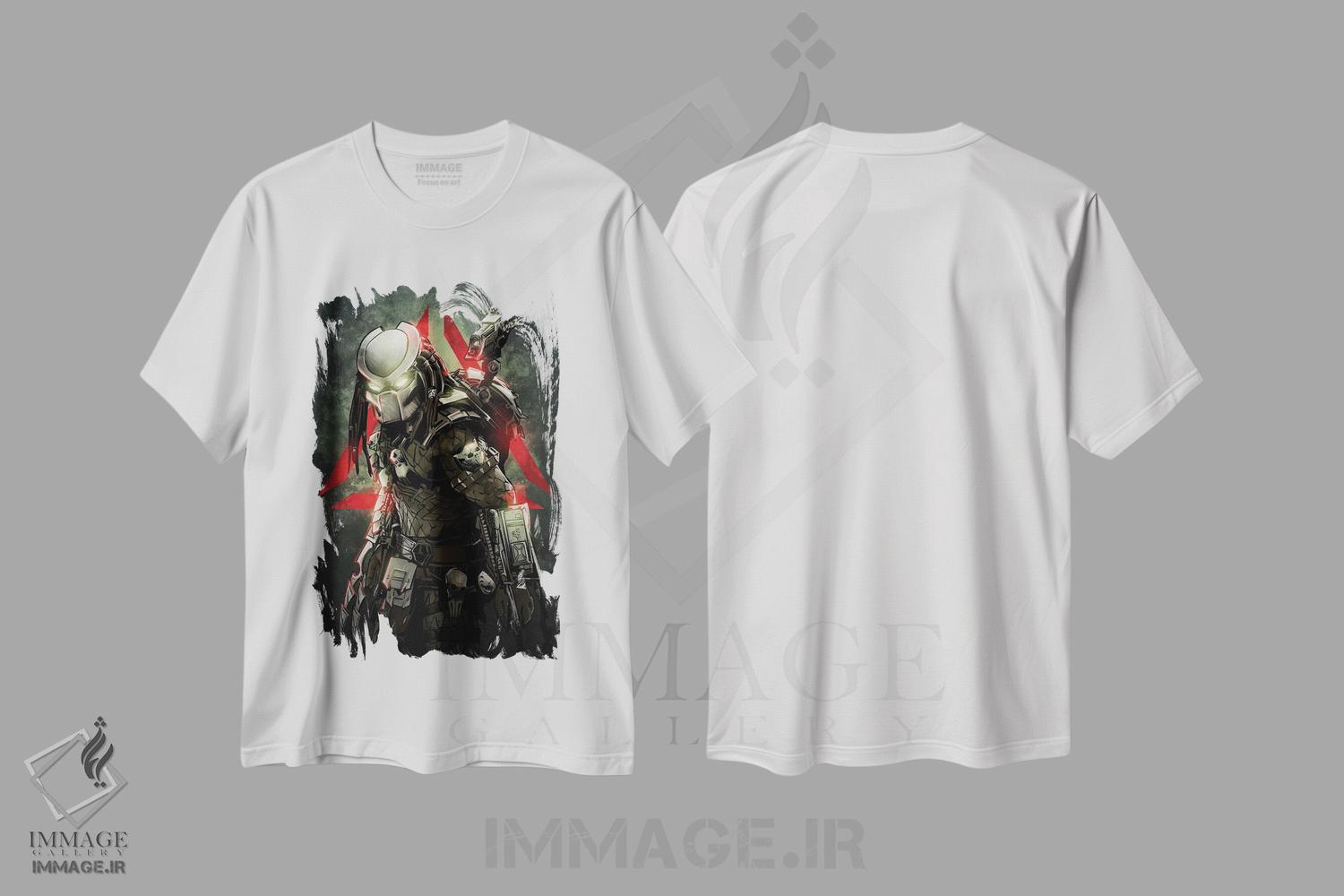 تیشرت طرح دار غارتگر ۱، هنر دیجیتال اثر نیکیتا آباکوموف | immage.ir