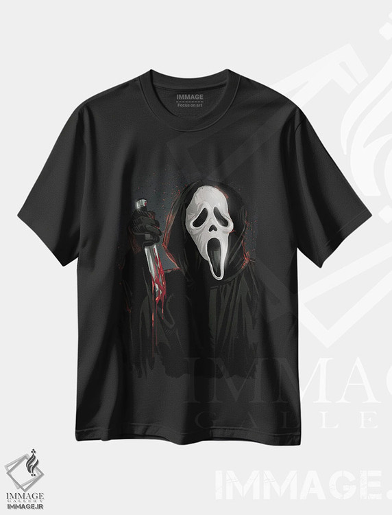 تیشرت طرح دار جیغ، هنر دیجیتال اثر نیکیتا آباکوموف | فروشگاه ایماژ