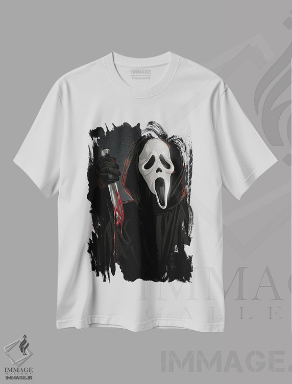 تیشرت طرح دار جیغ، هنر دیجیتال اثر نیکیتا آباکوموف | immage.ir