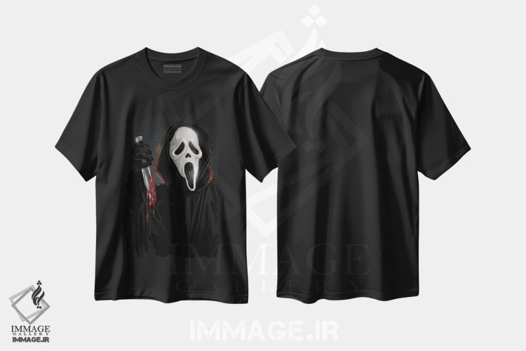 تیشرت طرح دار جیغ، هنر دیجیتال اثر نیکیتا آباکوموف | فروشگاه ایماژ