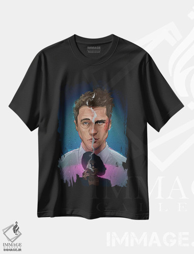 تیشرت طرح دار باشگاه مبارزه ۲، هنر دیجیتال اثر نیکیتا آباکوموف | فروشگاه ایماژ
