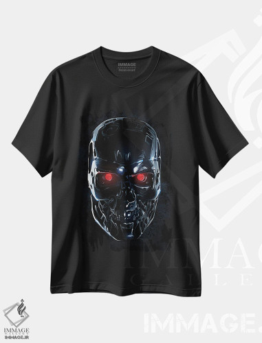 تیشرت طرح دار چهره ترمیناتور، هنر دیجیتال اثر نیکیتا آباکوموف | فروشگاه ایماژ