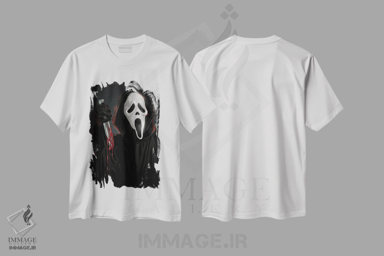 تیشرت طرح دار جیغ، هنر دیجیتال اثر نیکیتا آباکوموف | immage.ir