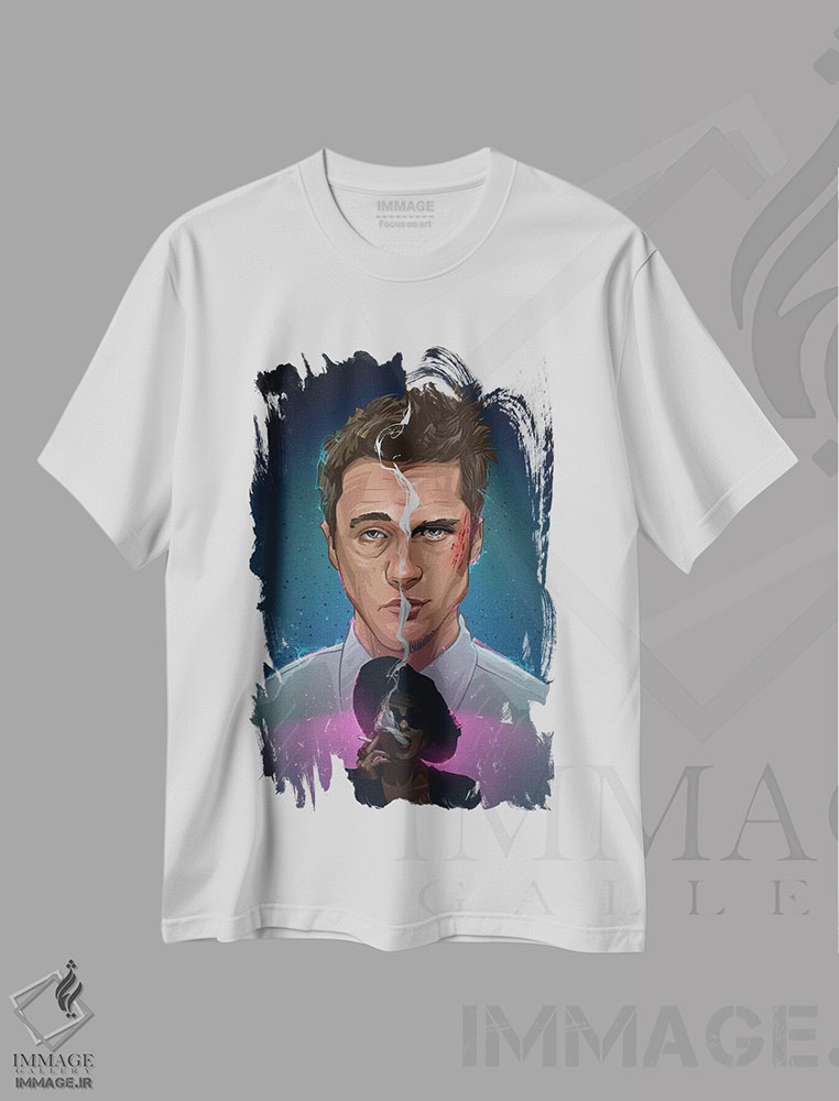 تیشرت طرح دار باشگاه مبارزه ۲، هنر دیجیتال اثر نیکیتا آباکوموف | immage.ir