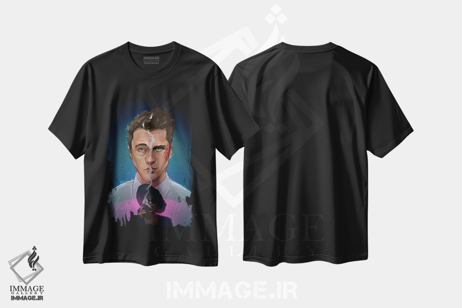 تیشرت طرح دار باشگاه مبارزه ۲، هنر دیجیتال اثر نیکیتا آباکوموف | فروشگاه ایماژ