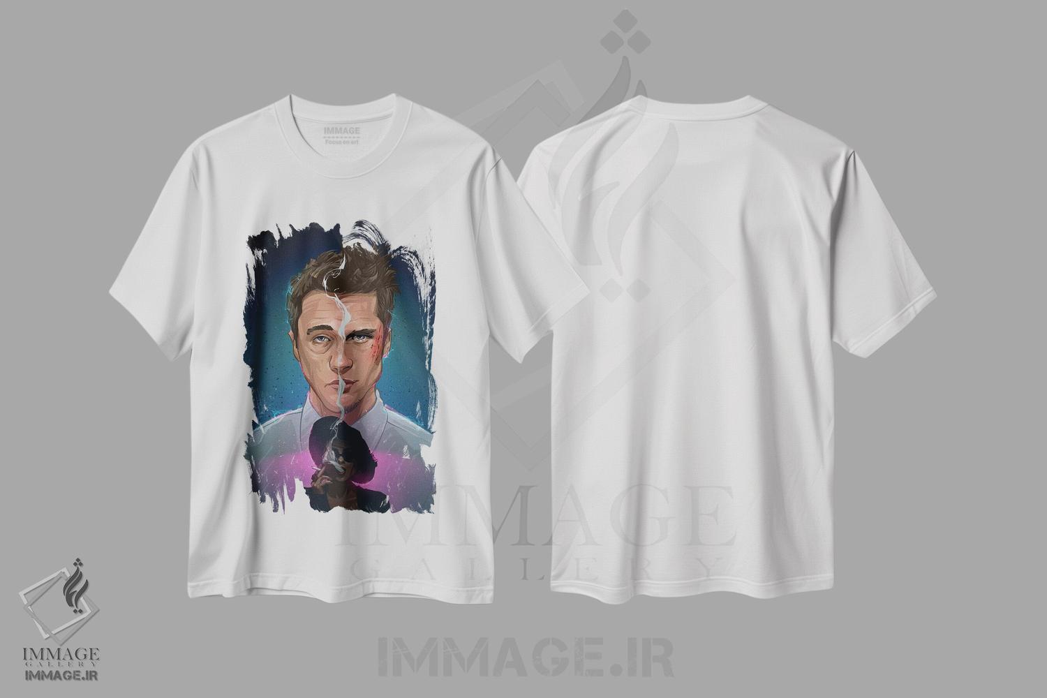 تیشرت طرح دار باشگاه مبارزه ۲، هنر دیجیتال اثر نیکیتا آباکوموف | immage.ir