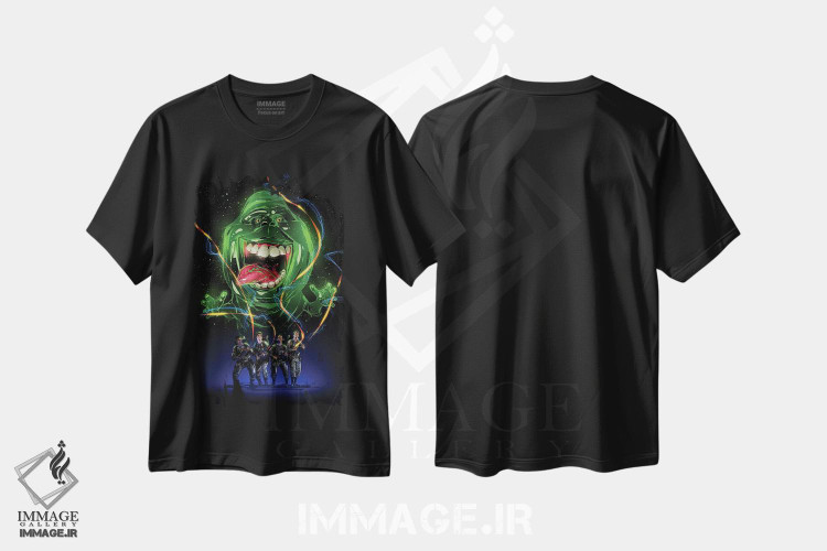 تیشرت طرح دار شکارچیان روح، هنر دیجیتال اثر نیکیتا آباکوموف | فروشگاه ایماژ