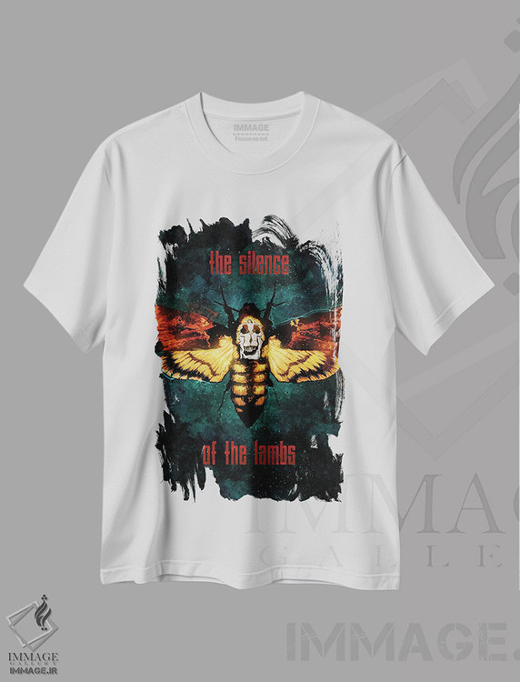 تیشرت طرح دار سکوت بره ها، هنر دیجیتال اثر نیکیتا آباکوموف | immage.ir
