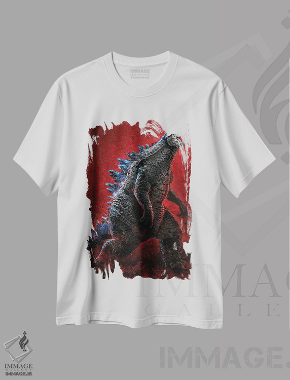 تیشرت طرح دار گودزیلا، هنر دیجیتال اثر نیکیتا آباکوموف | immage.ir