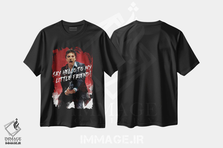 تیشرت طرح دار صورت زخمی، هنر دیجیتال اثر نیکیتا آباکوموف | فروشگاه ایماژ