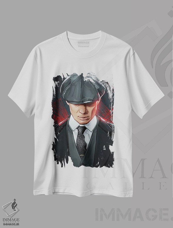 تیشرت طرح دار تامی شلبی، هنر دیجیتال اثر نیکیتا آباکوموف | immage.ir