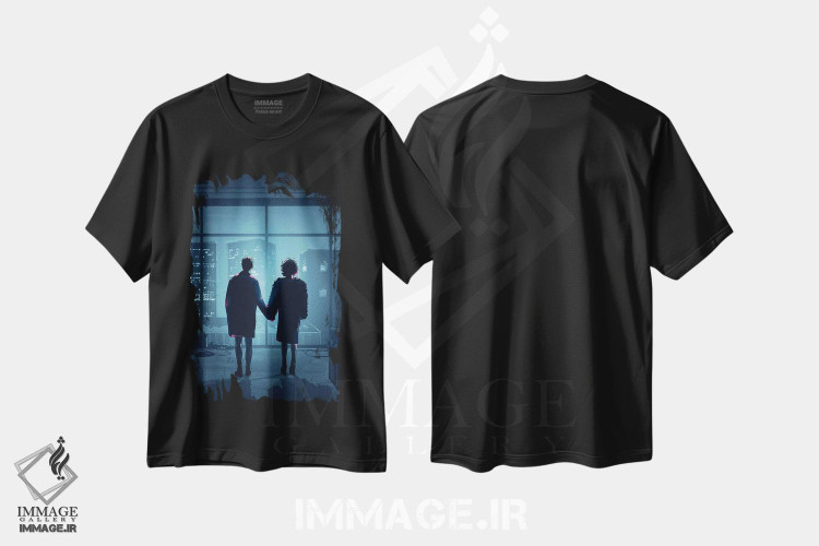 تیشرت طرح دار ذهنم کجاست ۱، هنر دیجیتال اثر نیکیتا آباکوموف | فروشگاه ایماژ