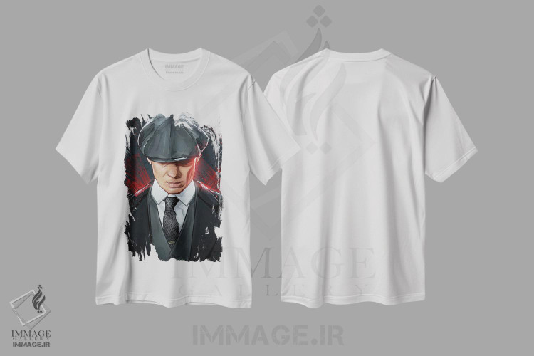 تیشرت طرح دار تامی شلبی، هنر دیجیتال اثر نیکیتا آباکوموف | immage.ir