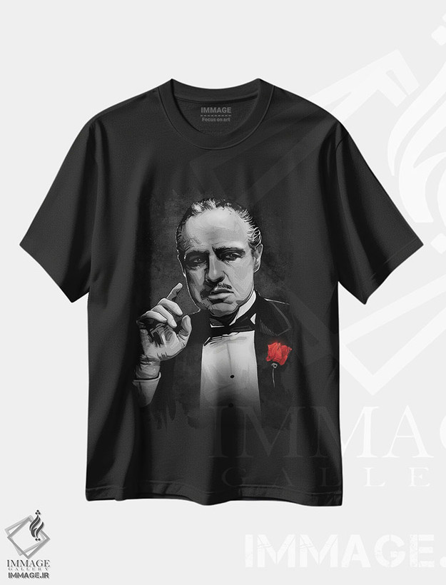 تیشرت طرح دار پدرخوانده، هنر دیجیتال اثر نیکیتا آباکوموف | فروشگاه ایماژ