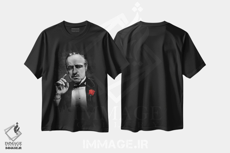 تیشرت طرح دار پدرخوانده، هنر دیجیتال اثر نیکیتا آباکوموف | فروشگاه ایماژ