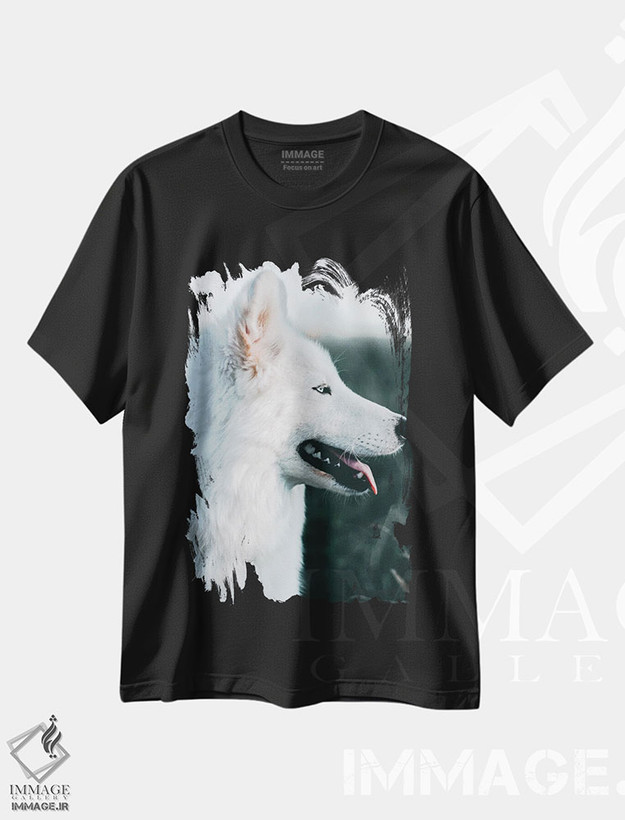 تیشرت طرح دار سگ برفی، مدیوم اثر نیکیتا آباکوموف | فروشگاه ایماژ