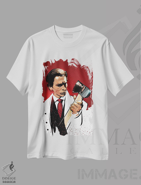 تیشرت طرح دار روانی آمریکایی، هنر دیجیتال اثر نیکیتا آباکوموف | immage.ir