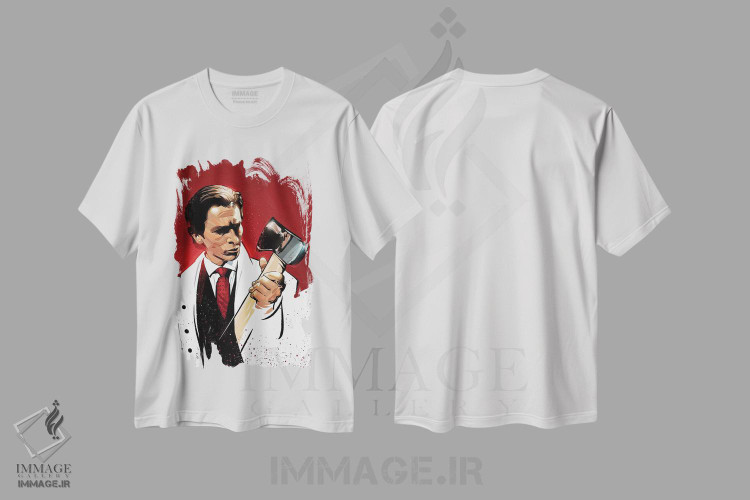 تیشرت طرح دار روانی آمریکایی، هنر دیجیتال اثر نیکیتا آباکوموف | immage.ir