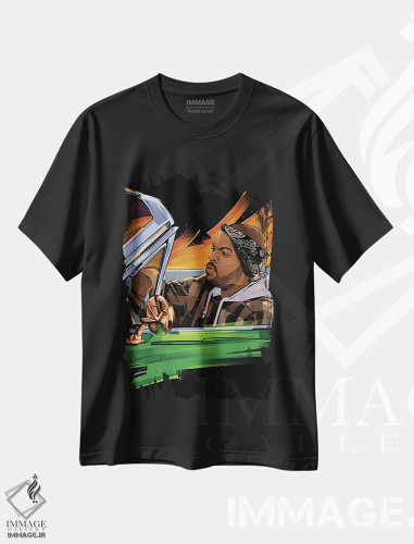 تیشرت طرح دار آیس کیوب ۳، هنر آمریکایی آفریقایی تبار اثر نیکیتا آباکوموف | فروشگاه ایماژ