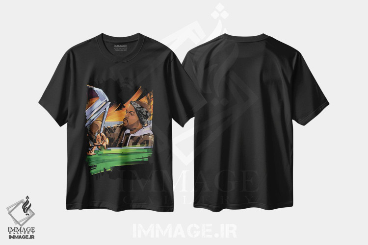 تیشرت طرح دار آیس کیوب ۳، هنر آمریکایی آفریقایی تبار اثر نیکیتا آباکوموف | فروشگاه ایماژ