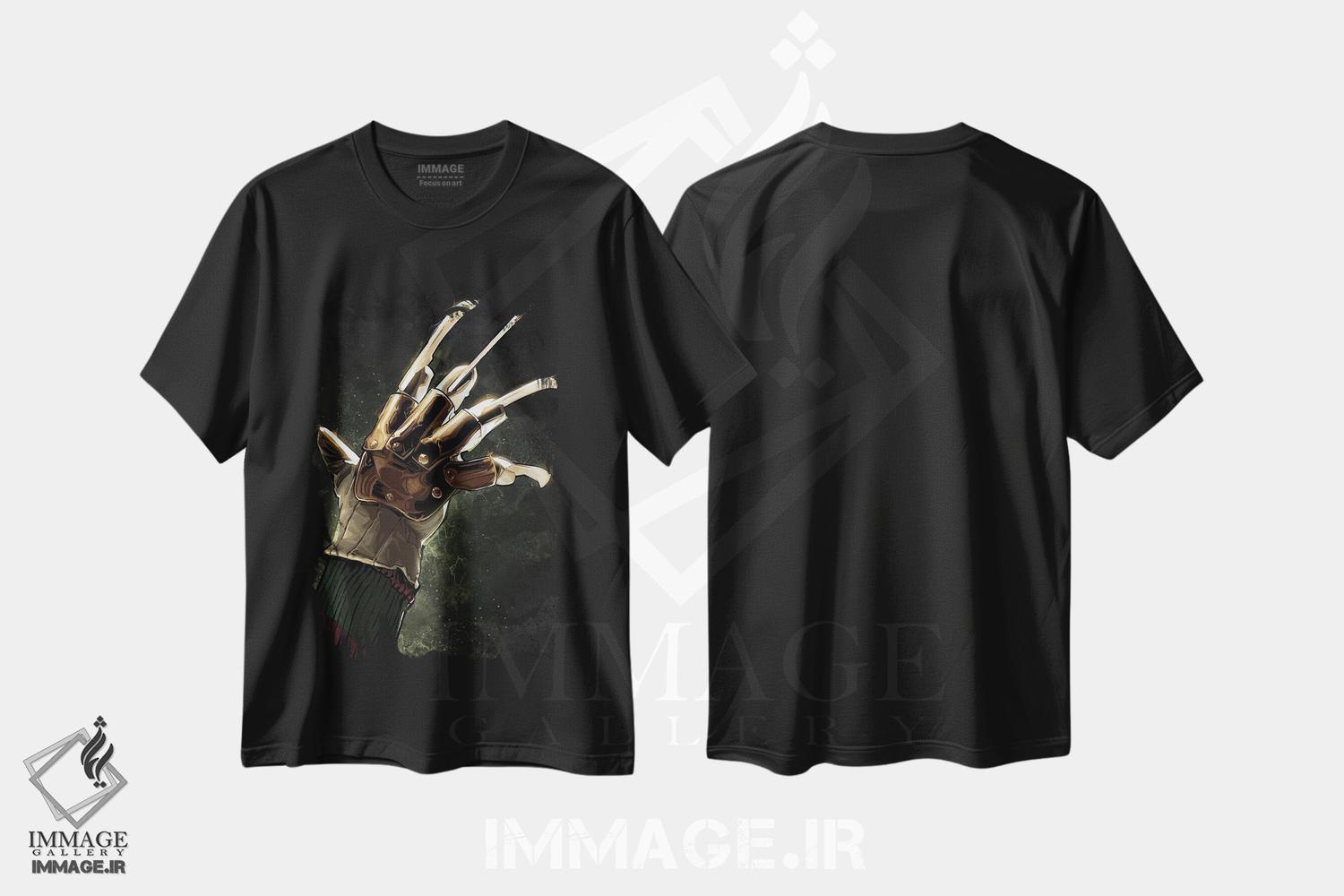 تیشرت طرح دار پنجه های فردی، هنر دیجیتال اثر نیکیتا آباکوموف | فروشگاه ایماژ