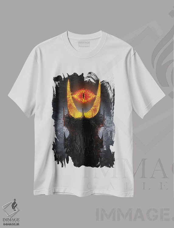 تیشرت طرح دار برج موردور، هنر دیجیتال اثر نیکیتا آباکوموف | immage.ir