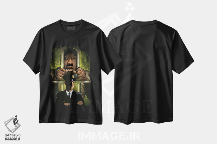 تیشرت طرح دار مسیر سبز، هنر دیجیتال اثر نیکیتا آباکوموف | فروشگاه ایماژ