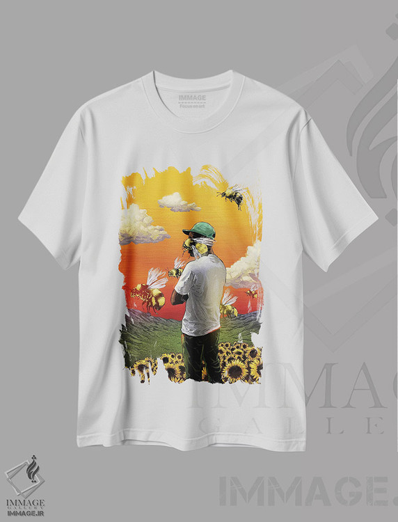 تیشرت طرح دار پسر گل، هنر دیجیتال اثر نیکیتا آباکوموف | immage.ir