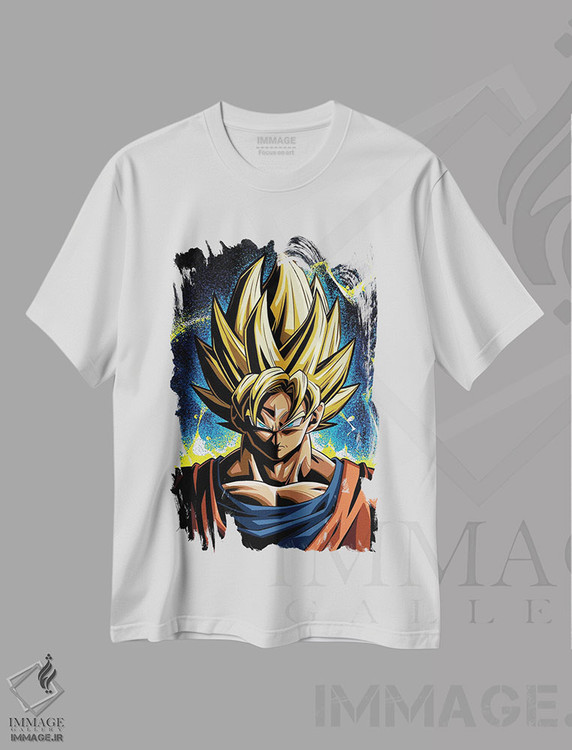 تیشرت طرح دار گوکو، هنر دیجیتال اثر نیکیتا آباکوموف | immage.ir