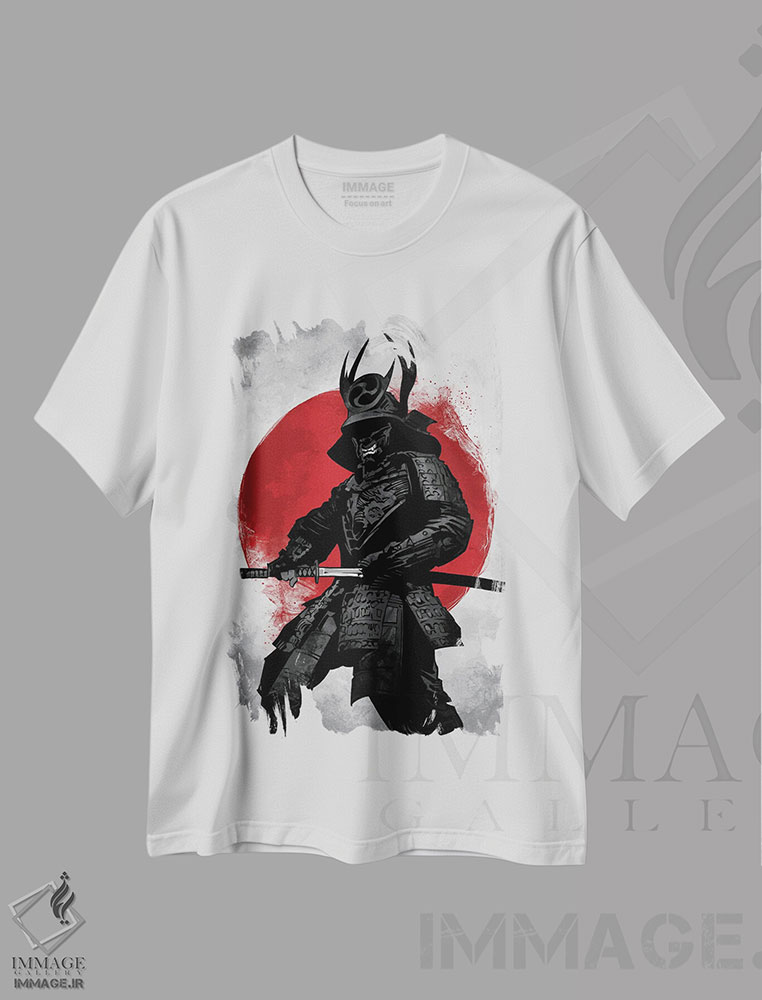 تیشرت طرح دار سامورایی ۲: بوشیدو، هنر دیجیتال اثر نیکیتا آباکوموف | immage.ir