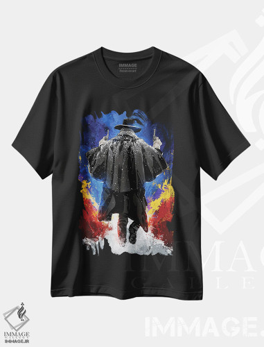تیشرت طرح دار هشت نفرت انگیز، هنر دیجیتال اثر نیکیتا آباکوموف | فروشگاه ایماژ