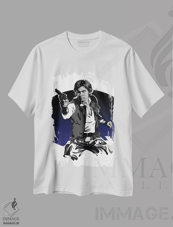 تیشرت طرح دار هان سولو، هنر دیجیتال اثر نیکیتا آباکوموف | immage.ir