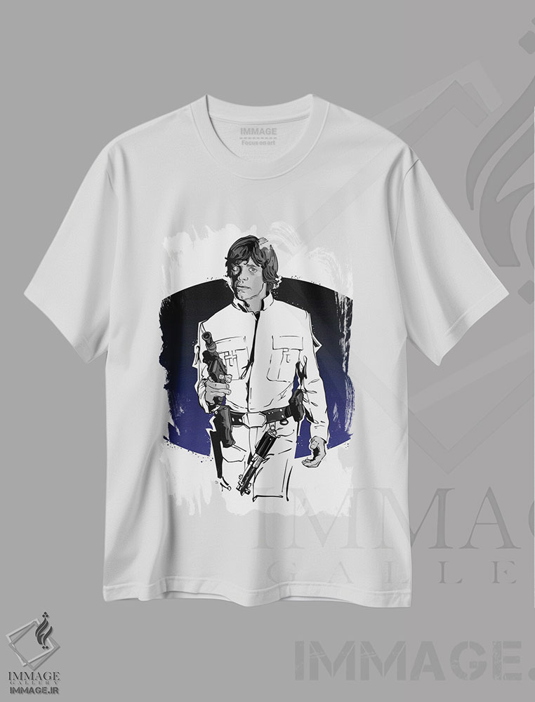 تیشرت طرح دار لوک اسکای واکر، هنر دیجیتال اثر نیکیتا آباکوموف | immage.ir
