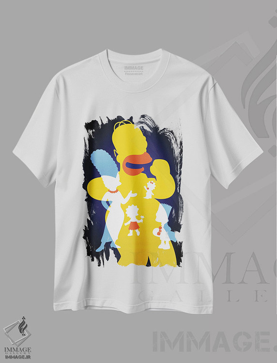 تیشرت طرح دار سیمپسون ها، هنر دیجیتال اثر نیکیتا آباکوموف | immage.ir