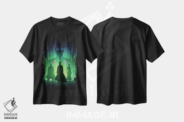 تیشرت طرح دار ماتریکس رستاخیزها، دکوراسیون جایگزین اثر نیکیتا آباکوموف | فروشگاه ایماژ