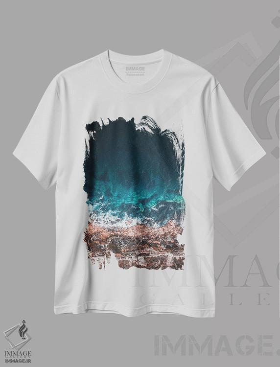 تیشرت طرح دار طبیعت LXVIII، سواحل از نمای بالا اثر نیکیتا آباکوموف | immage.ir
