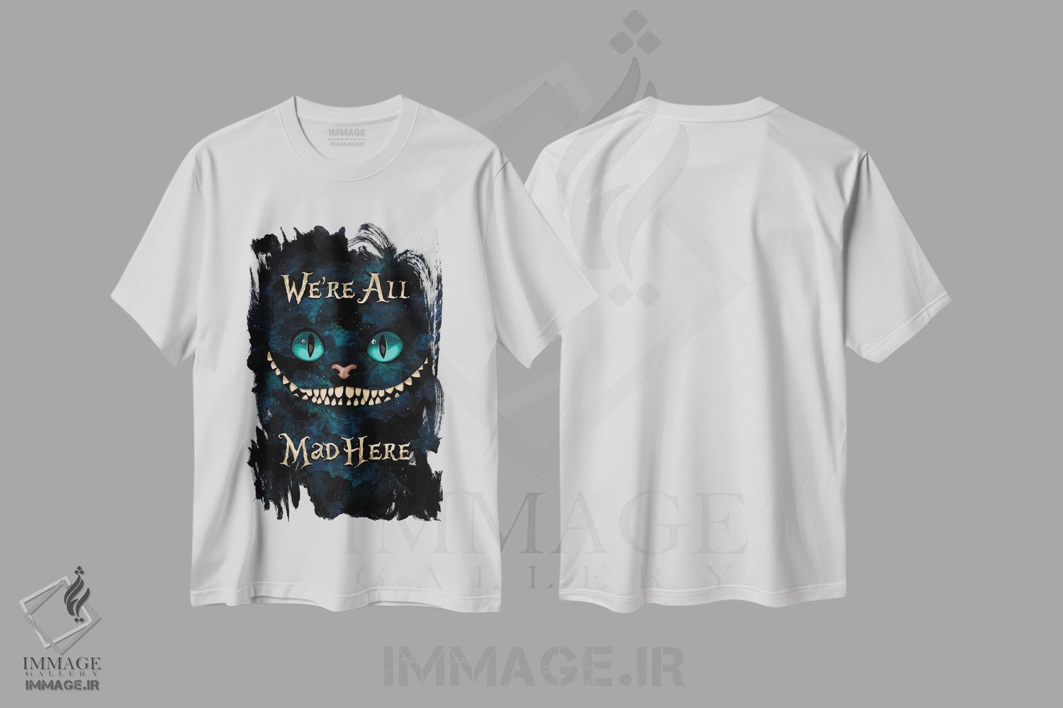 تیشرت طرح دار آلیس در سرزمین عجایب، هنر دیجیتال اثر نیکیتا آباکوموف | immage.ir