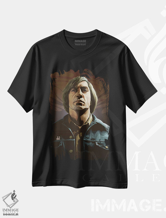 تیشرت طرح دار سرزمینی برای پیرمردها نیست، هنر دیجیتال اثر نیکیتا آباکوموف | فروشگاه ایماژ