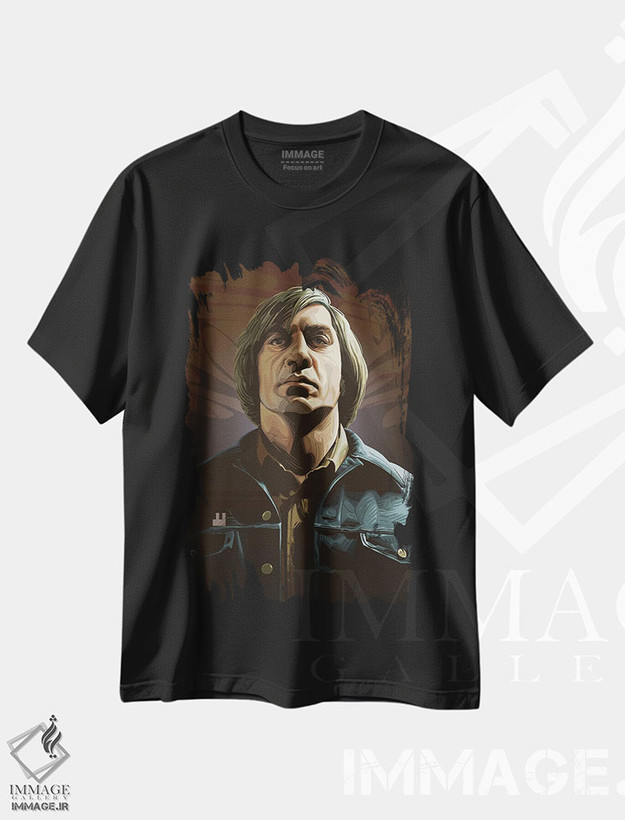 تیشرت طرح دار سرزمینی برای پیرمردها نیست، هنر دیجیتال اثر نیکیتا آباکوموف | فروشگاه ایماژ